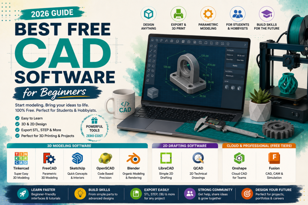 Best Free CAD Software for Beginners