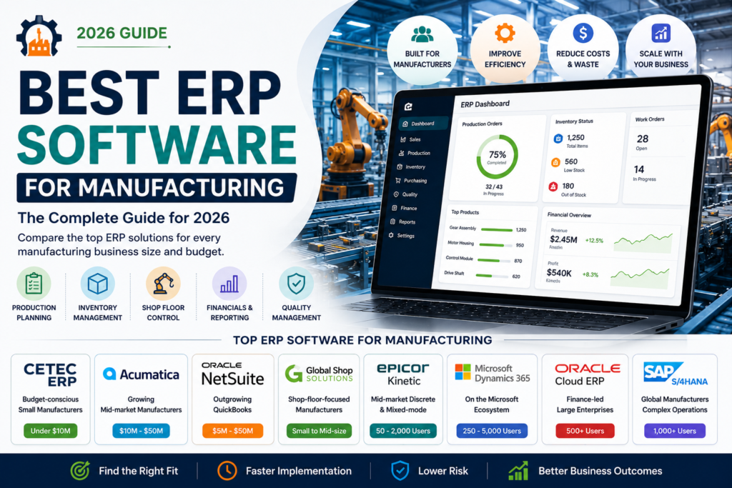 best erp software for manufacturing