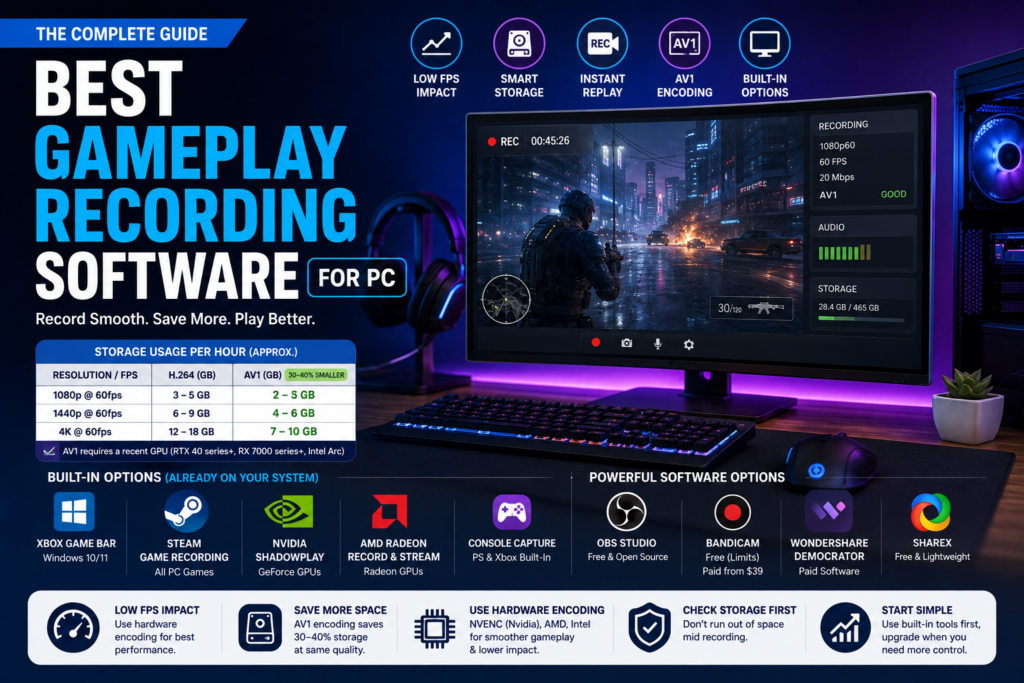 Best Gameplay Recording Software For PC