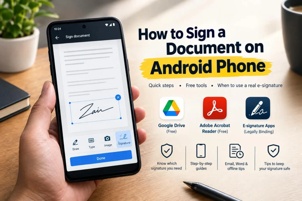 How to Sign a Document on Android Phone