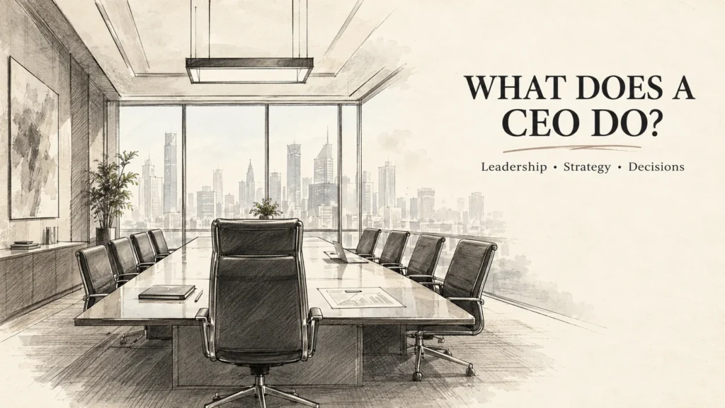 What Does a CEO Do? Role, Daily Work and Pay Explained