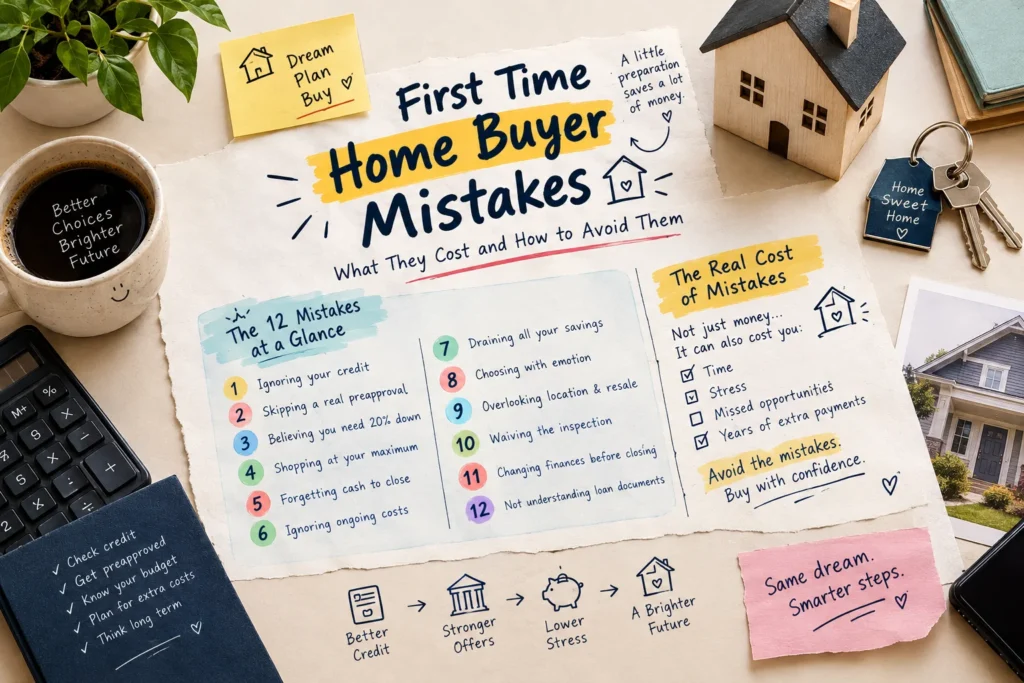 first time home buyer mistakes