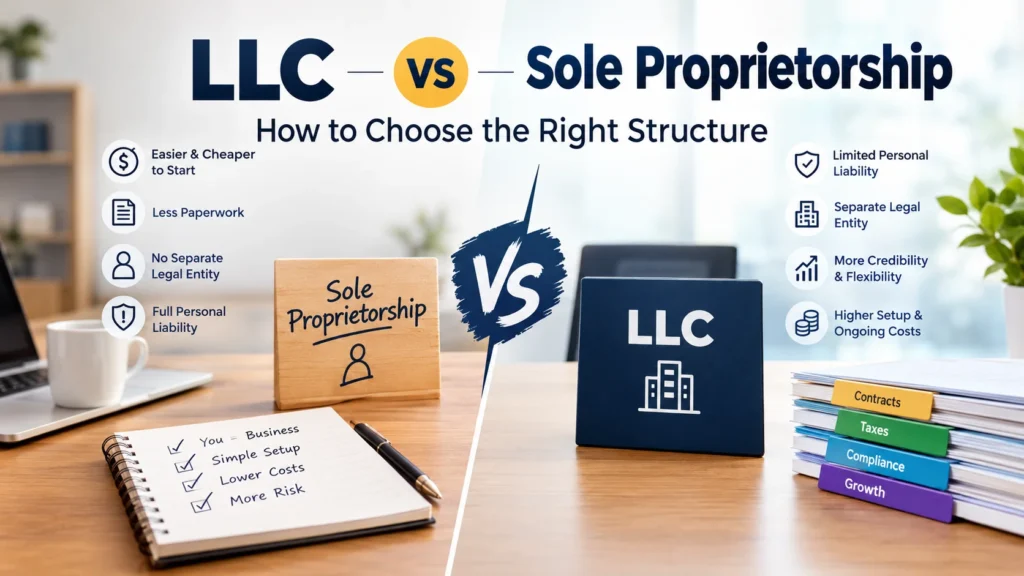 LLC vs Sole Proprietorship: How to Choose the Right Structure